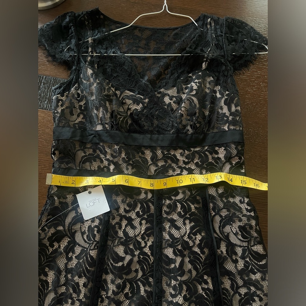 Loft Black Midi dress. Size 4